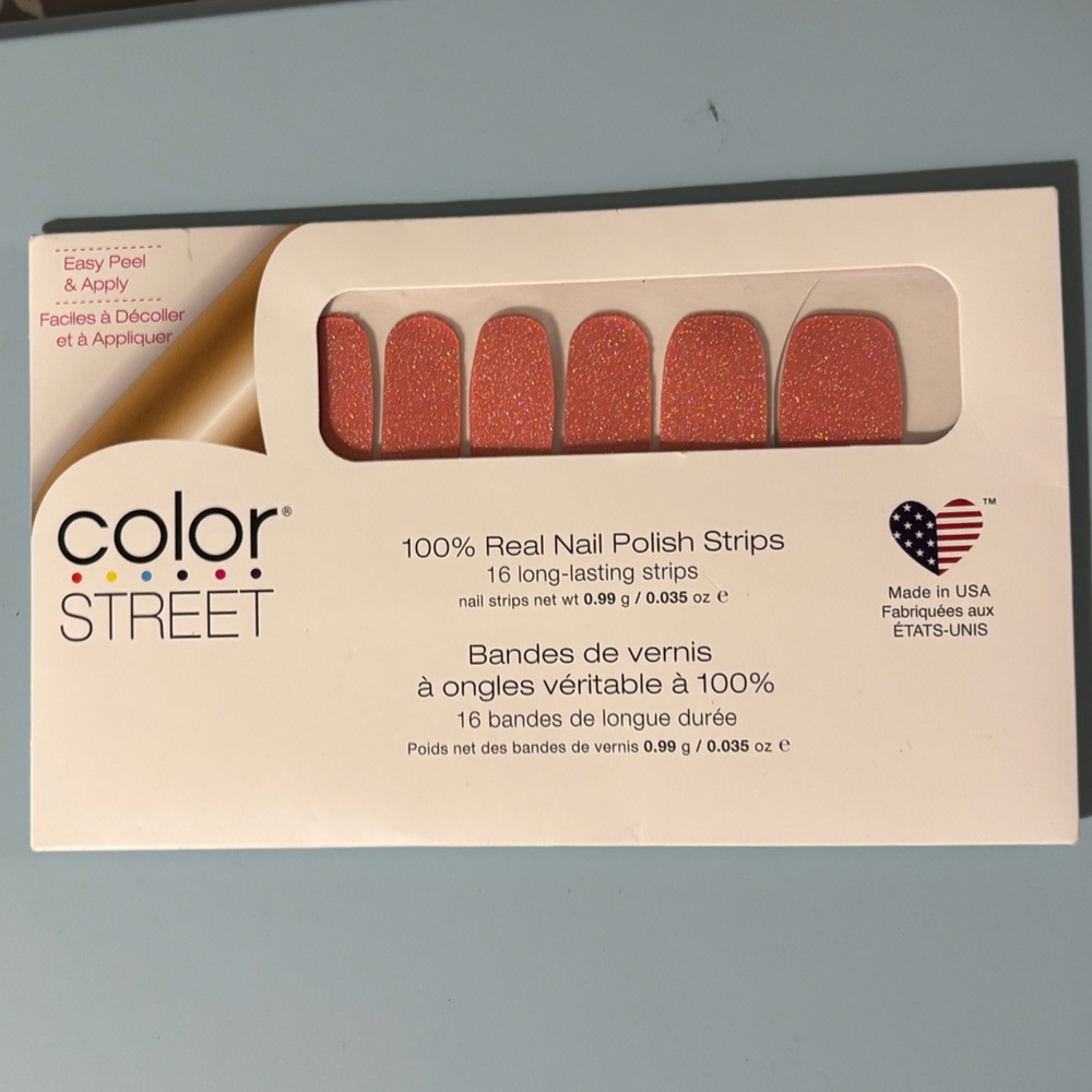 Color Street Cape Coral Nail Polish Strips